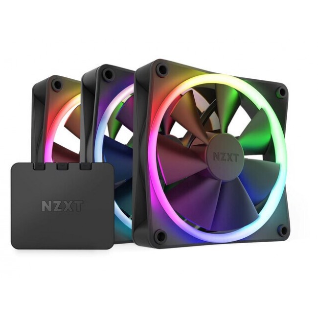 NZXT F120 RGB Triple Pack Computer case Fan 12 cm Black 3 pc(s) NZXT F120 RGB Triple Pack Computer case Fan 12 cm Black 3 pc(s)