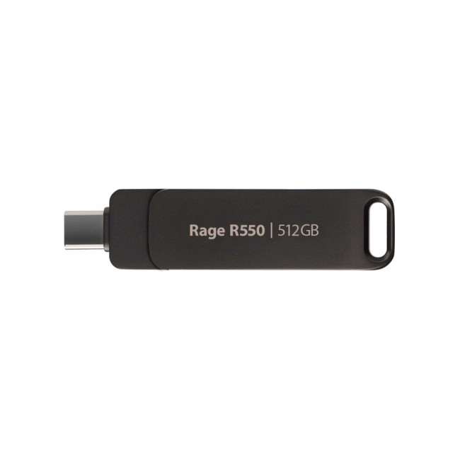 Flashdrive PATRIOT Rage R550 512GB 100 MB/S USB A+C Swivel Design (PE512GR550DSAD) Black Flashdrive PATRIOT Rage R550 512GB 100 MB/S USB A+C Swivel Design (PE512GR550DSAD) Black