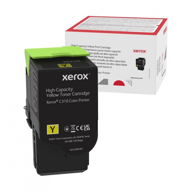 Xerox Genuine C310 Color Printer / C315 Color Multifunction Printer Yellow High capacity Toner Cartridge (5500 Pages) - 006R04367 Xerox Genuine C310 Color Printer / C315 Color Multifunction Printer Yellow High capacity Toner Cartridge (5500 Pages) - 006R04367