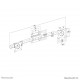 Neomounts FPMA-CB100BLACK Dual crossbar monitor arm adapter 10-27