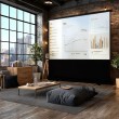 Maclean MC-964 portable projection screen, compact, floor, 100