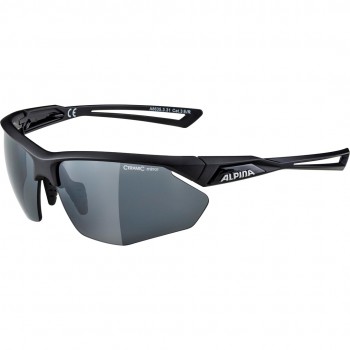 Sports cycling glasses Alpina Nylos HR Black