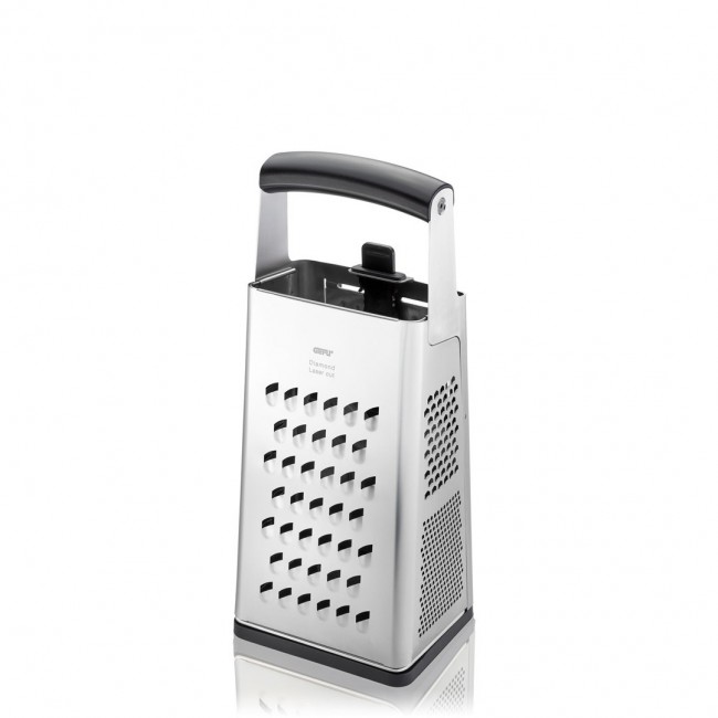 GEFU 10761 manual grater/spiralizer Box grater Black, Silver