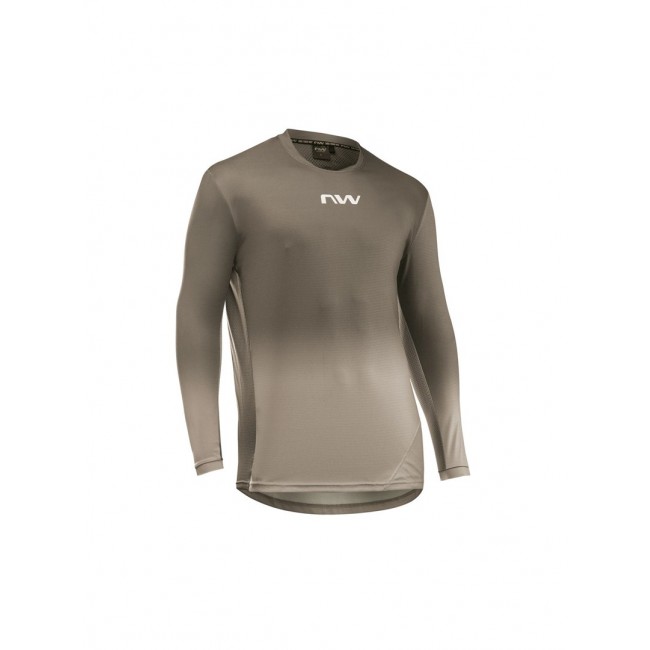 Koszulka rowerowa NORTHWAVE Edge 2 Jersey L/s brązowa - M