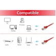 Equip Cat.6A S/FTP Patch Cable, 30m, Red