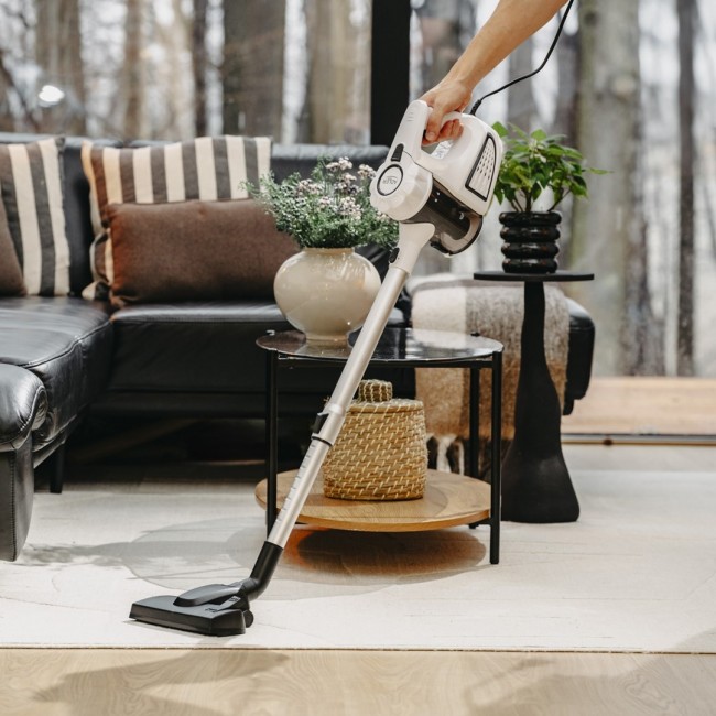 Adler AD 7036W stick vacuum/electric broom 2-in-1 stick vacuum AC Dry Bagless 1.5 L Black, White