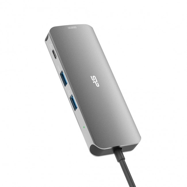 Silicon Power SR30 Docking USB 3.2 Gen 1 (3.1 Gen 1) Type-C Grey, Metallic Silicon Power SR30 Docking USB 3.2 Gen 1 (3.1 Gen 1) Type-C Grey, Metallic