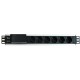 Techly I-CASE STRIP-16SH power distribution unit (PDU) 6 AC outlet(s) 1.5U Black, Silver Techly I-CASE STRIP-16SH power distribution unit (PDU) 6 AC outlet(s) 1.5U Black, Silver