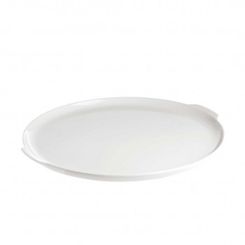Arezzo Cake Plate with Handles - White, 32.5 cm