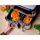 Tefal Dual Easy Fry & Grill EY905D Double 8.3 L Stand-alone 2700 W Hot air fryer Stainless steel