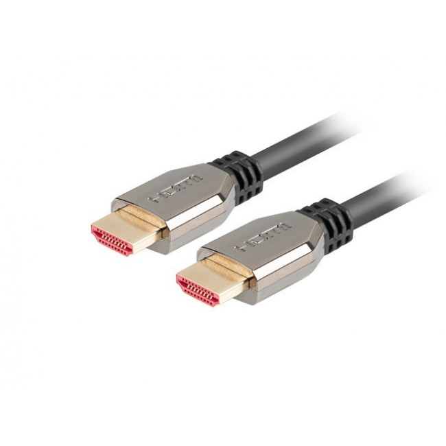 Lanberg CA-HDMI-30CU-0018-BK cable HDMI 1.8m HDMI Typu A (Standard) 8K 60Hz Lanberg CA-HDMI-30CU-0018-BK cable HDMI 1.8m HDMI Typu A (Standard) 8K 60Hz