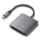 Satechi ST-H4CPDM interface hub USB Type-C 10000 Mbit/s Grey Satechi ST-H4CPDM interface hub USB Type-C 10000 Mbit/s Grey