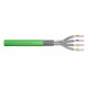 Installation cable DIGITUS cat.8.2, S/FTP, Dca, AWG 22/1, LSOH, 100m, green