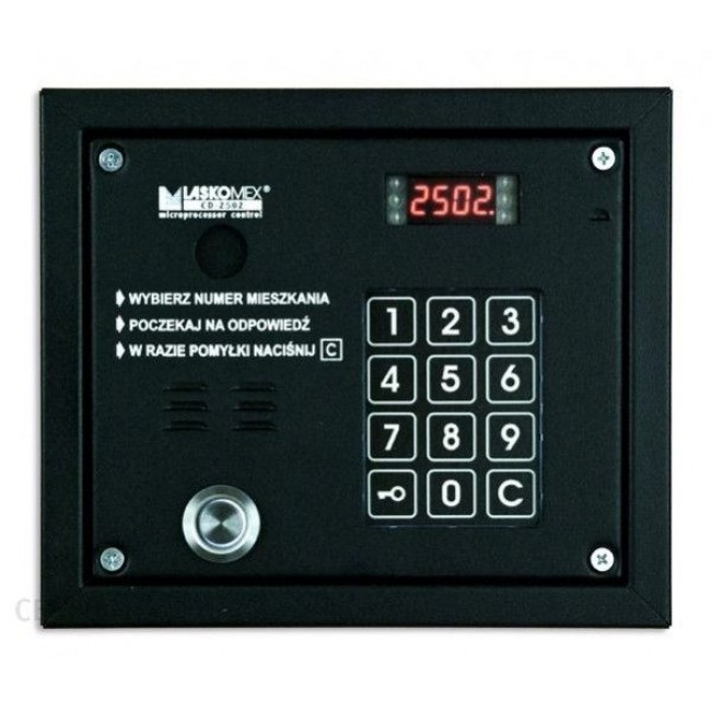 Laskomex CP-2503TP black Audio panel with key reader 