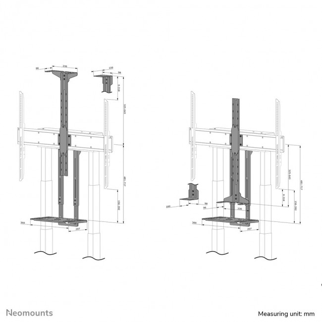 Neomounts AFL-875BL1 Videobar and multimedia kit - universal Neomounts AFL-875BL1 Videobar and multimedia kit - universal