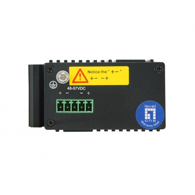 LevelOne 5-Port Gigabit Industrial Switch, DIN-Rail, -30 C to 65 C