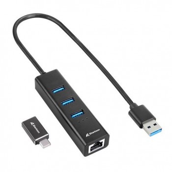 Sharkoon 4044951037575 laptop dock/port replicator Wireless USB 3.2 Gen 1 (3.1 Gen 1) Type-C Black
