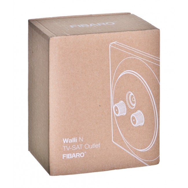 Fibaro Walli N socket-outlet R/TV+SAT White