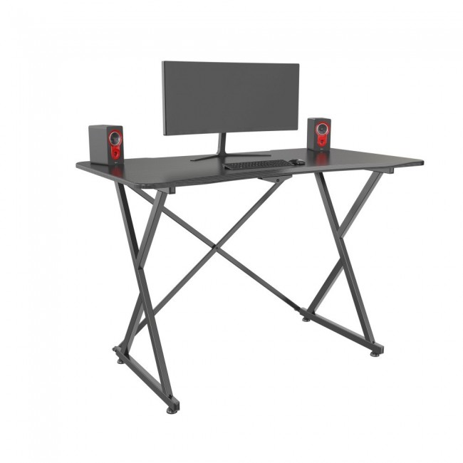 Techly Gaming Desk for PC with Angular Ergonomic Edge Black Techly Gaming Desk for PC with Angular Ergonomic Edge Black