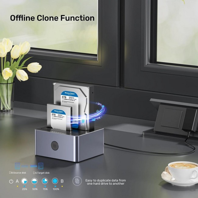UNITEK CLONING STATION 2X SATA 2,5 UNITEK CLONING STATION 2X SATA 2,5