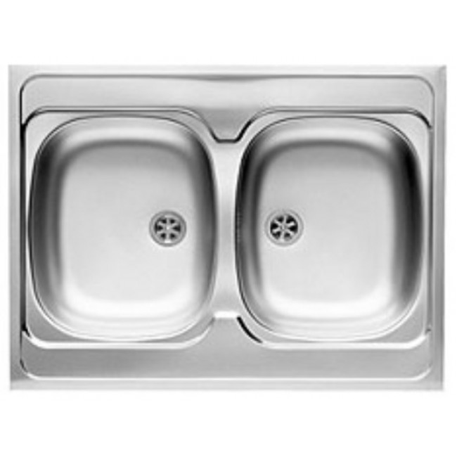 PYRAMIS 100107501 Top-mounted sink Rectangular Stainless steel
