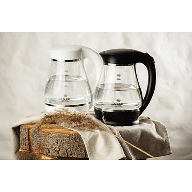 Adler AD 1274 B electric kettle 1.7 L 2200 W Black, Transparent Adler AD 1274 B electric kettle 1.7 L 2200 W Black, Transparent