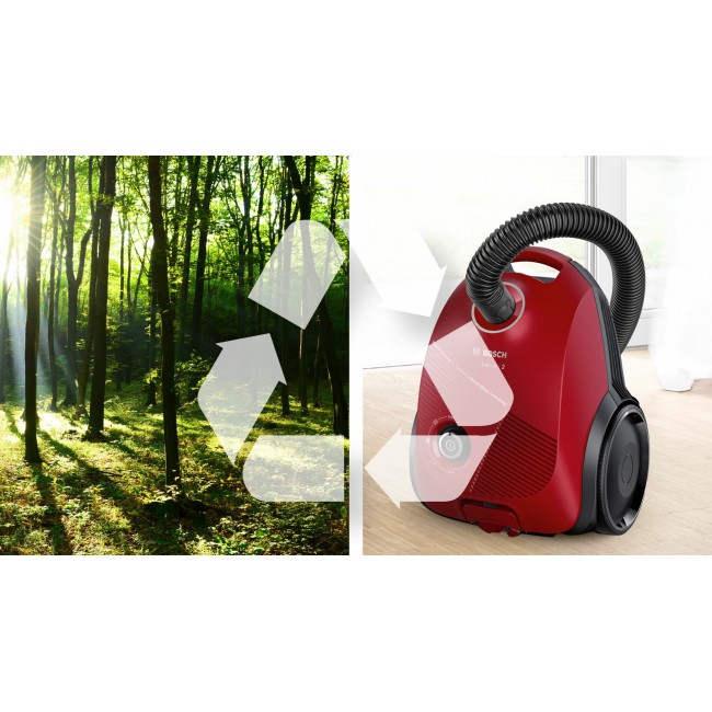 Bosch Serie 2 BGBS2RD1 vacuum 3.5 L Cylinder vacuum Dry 600 W Dust bag Bosch Serie 2 BGBS2RD1 vacuum 3.5 L Cylinder vacuum Dry 600 W Dust bag