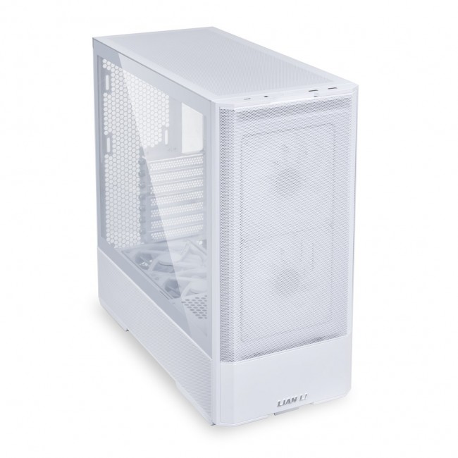 Lian Li LANCOOL 207 PC Case, Midi-Tower, ATX, Tempered Glass - white