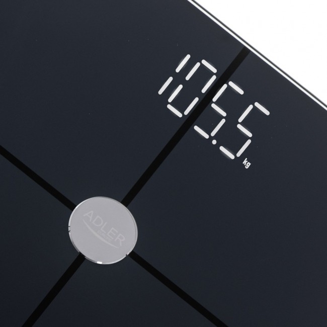 ADLER 8187b black bathroom scales