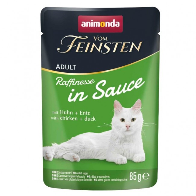 ANIMONDA Vom Feinsten Raffinesse in sauce Chicken with duck - wet cat food - 85g