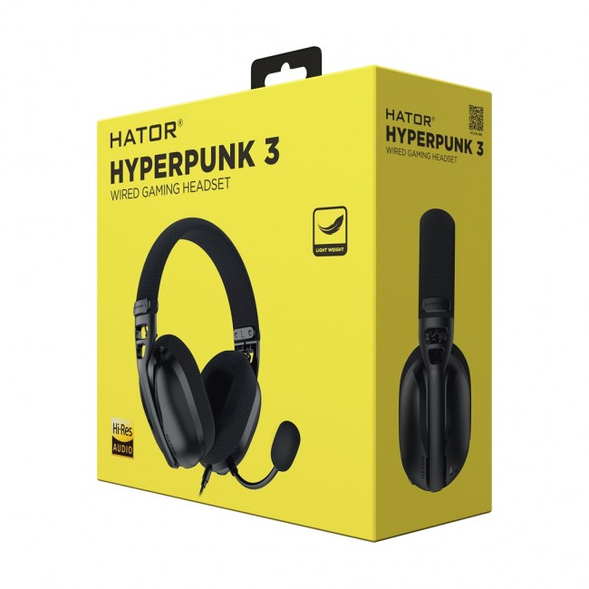 HATOR Hyperpunk 3 USB Headset Wired In-ear Gaming USB Type-C / USB Type-A Black HATOR Hyperpunk 3 USB Headset Wired In-ear Gaming USB Type-C / USB Type-A Black