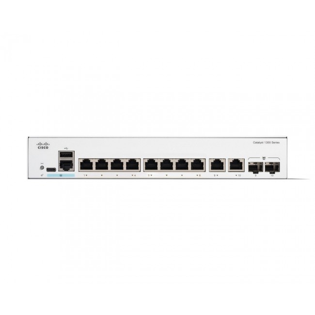 Cisco Catalyst 1300-8T-E-2G Managed Switch, 8 Port GE, Ext PS, 2x1GE Combo, Limited Lifetime Protection (C1300-8T-E-2G) Cisco Catalyst 1300-8T-E-2G Managed Switch, 8 Port GE, Ext PS, 2x1GE Combo, Limited Lifetime Protection (C1300-8T-E-2G)