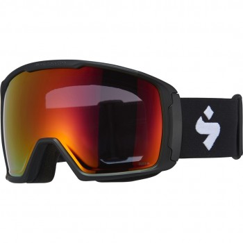 Sweet Protection Clockwork RIG winter sport goggles Black Unisex Brown, Red Spherical lens