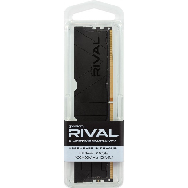 Goodram *DDR4 Rival Deep Black 32GB(2*16)/3600 CL18 memory module 2 x 16 GB 3600 MT/s 288-pin DIMM