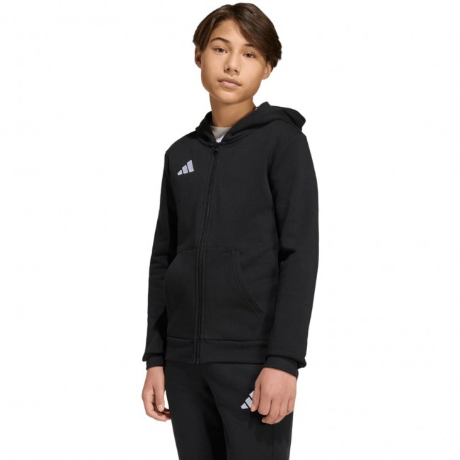 Bluza dla dzieci adidas Entrada 26 Full Zip Hoodie czarna KH1782 164cm