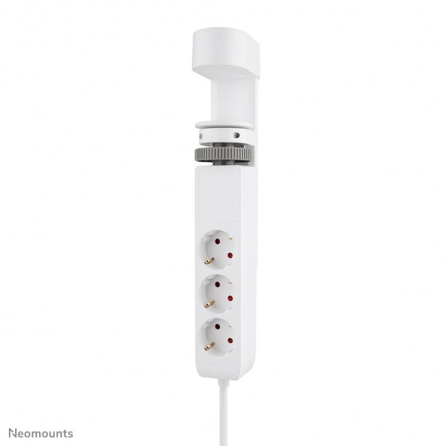 Neomounts DS22-840WH6 Desk socket with clamp and USB-C and USB-A ports - Quick charge