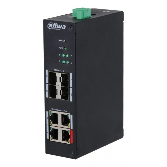 Dahua Technology 8-Port Hardened Managed Switch with 4-Port PoE