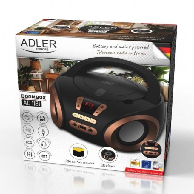 ADLER AD 1181bc - CD/MP3 player (boombox)