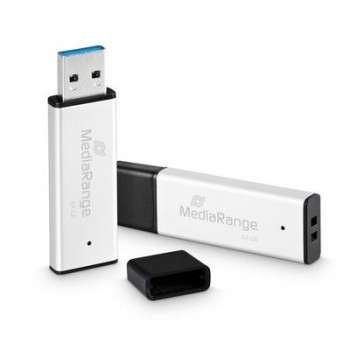 MediaRange MR1901 USB flash drive 64 GB USB Type-A 3.2 Gen 1 (3.1 Gen 1) Black, Silver