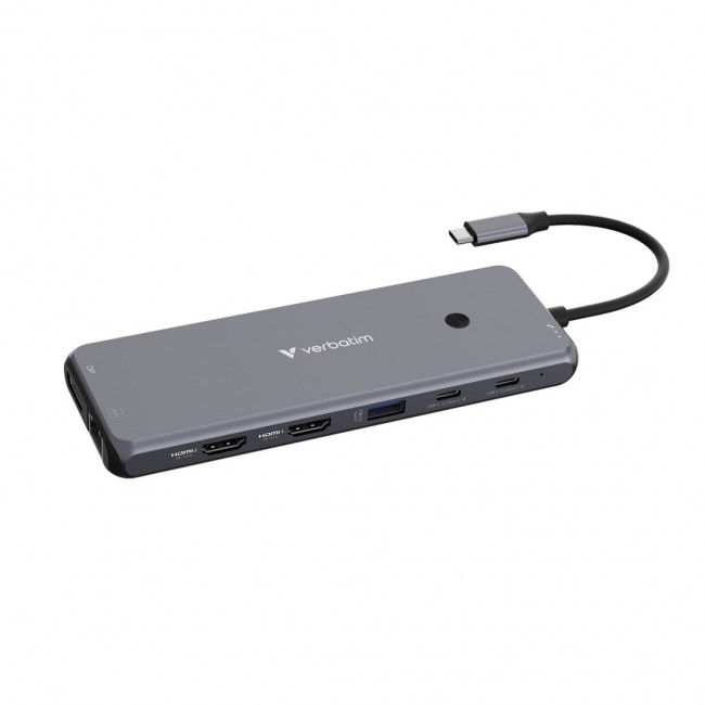 Verbatim CMH-13 USB Type-C 10000 Mbit/s Silver Verbatim CMH-13 USB Type-C 10000 Mbit/s Silver