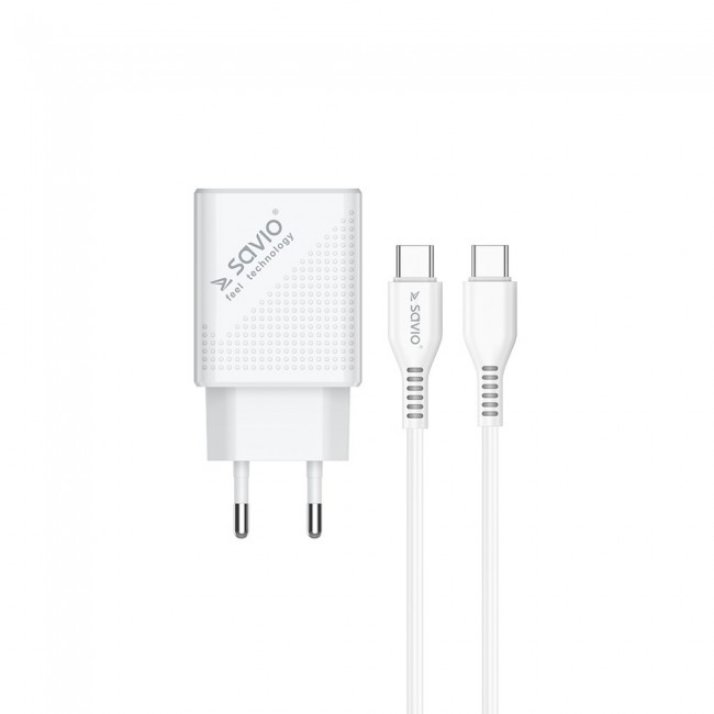 SAVIO LA-05 USB Type A & Type C Quick Charge Power Delivery 3.0 cable 1m Indoor