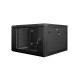 Lanberg wall-mounted installation rack cabinet 19'' 6U 600x600mm black (glass door) Lanberg wall-mounted installation rack cabinet 19'' 6U 600x600mm black (glass door)