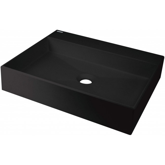 Granite countertop washbasin with space for a tap - 500x400 mm Granite countertop washbasin with space for a tap - 500x400 mm