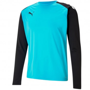 Puma teamPACER GK LS men's goalkeeper sweatshirt blue-black 704933 40 S