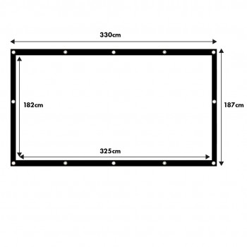 Maclean projection screen, 150