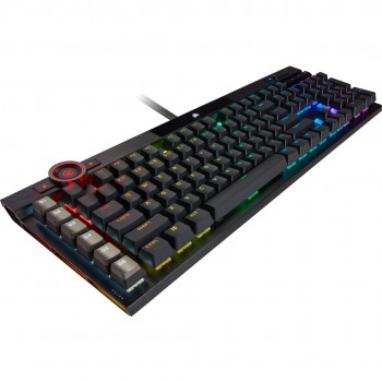 Corsair K100 RGB Gaming Keyboard, Corsair OPX, RGB LED - Black