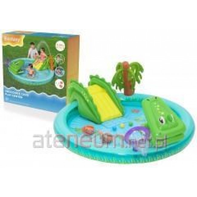 Bestway Crocodile Cove Kids Inflatable Water Play Center and Pool 2.24 m x 1.81 m x 72 cm
