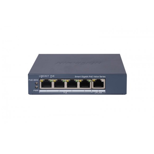 Hikvision DS-3E1505P-EI/M network switch Managed Gigabit Ethernet (10/100/1000) Power over Ethernet (PoE) Grey