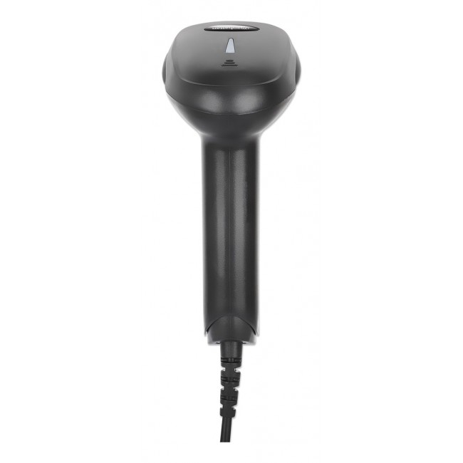 Manhattan Contact CCD Handheld Barcode Scanner, USB, 60mm Scan Width, Cable 152cm, Max Ambient Light 5,000 lux (sunlight), Black, Three Year Warranty