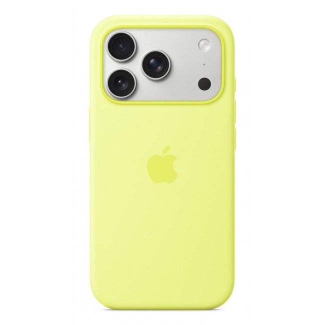 Apple iPhone 17 Pro Silicone Case with MagSafe Neon Yellow
